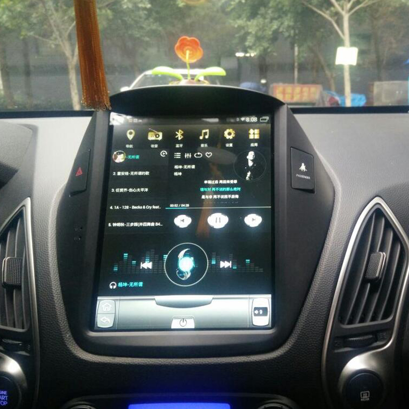 现代ix35导航改装中控大屏ix25智能声控车载倒车影像专用一体机