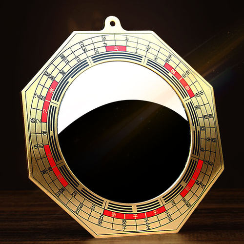 黄铜卦镜罗经凸镜室外挂件