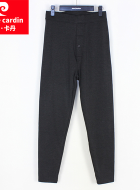 新款皮尔卡丹内衣弹力男双层护膝中厚保暖棉裤秋裤绵羊毛PE774012