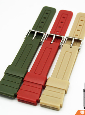 适配卡西欧新款F84/F91/F91W/F94/F105表带电子小方块手表带18mm