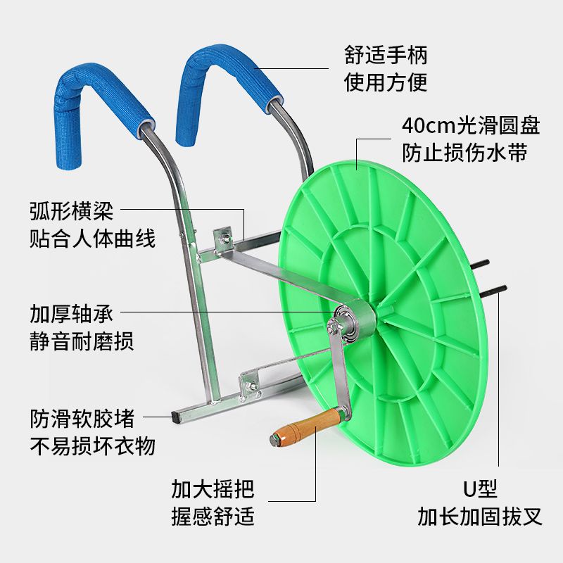 新款灌溉浇地水带收卷器消防喷带神器卷盘器缠水管收纳架肩背式 农机/农具/农膜 灌溉工具 原图主图