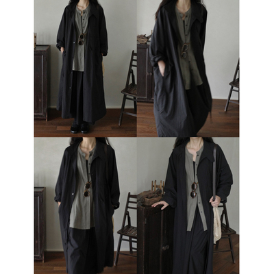 MMCC专利环保 无性别80支匹马棉骨感衬衫式风衣裙 植物酵素裸感袍