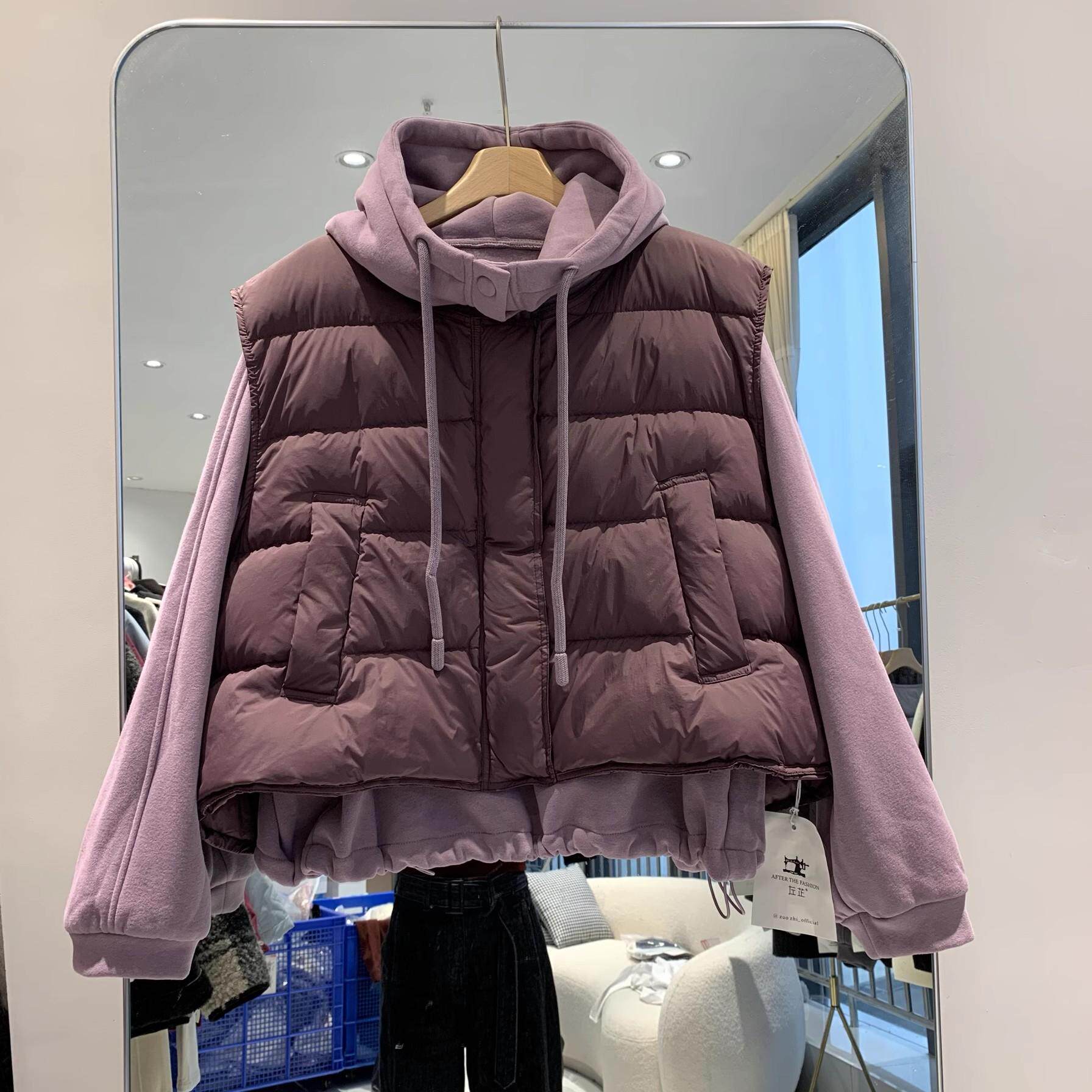 欧洲站2025冬季宽松显瘦马甲休闲