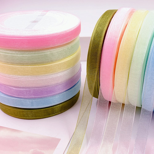 9mm韩国雪纱彩带diy丝带纱带材料