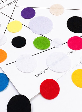 手工饰品配件diy发饰不织布圆形发夹垫片底部材料（10个）hd161