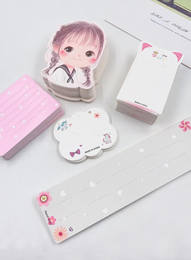 发夹卡纸包装发饰卡片纸板卡头绳发卡耳环耳饰品配件手工diyHD286