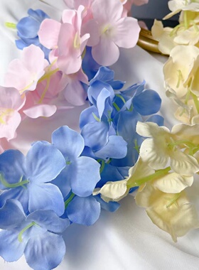 仿真紫藤花假花绢花绣球花藤头饰配件婚庆装饰饰品手工diyHD275