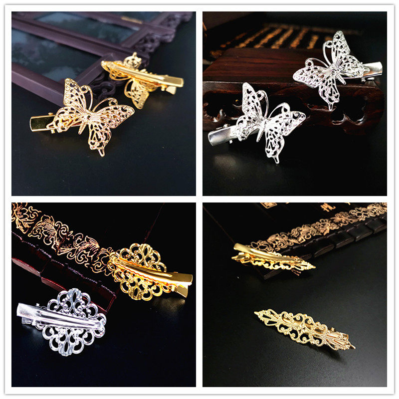 DIY古风饰品配件金属长条花片发夹蝴蝶菱形鸭嘴夹头饰发饰材料73#,饰品/流行首饰/时尚饰品新,其他DIY饰品配件,淘宝优惠券,粉丝福利购,淘宝优惠卷