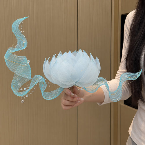手工diy莲花花灯可发光材料包