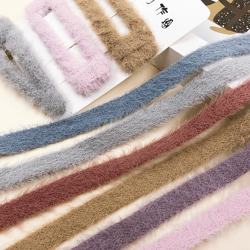 秋冬新品韩国丝带1cm宽水貂绒毛带diy发箍发卡发夹头饰织带R110