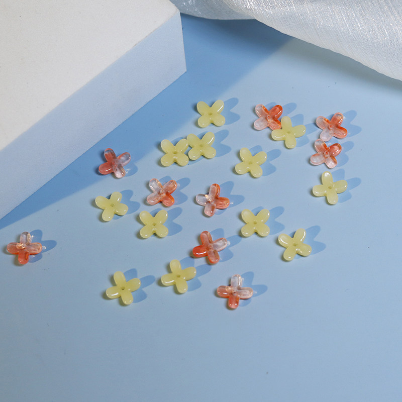 12mm50个琉璃桂花diy发饰配件图片