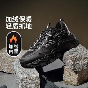 李宁山行WNTR LOW棉鞋25冬男子青少年冬季加绒保暖放光缓震运动鞋