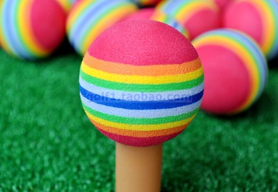 高尔夫球室内练习球EVA彩色球