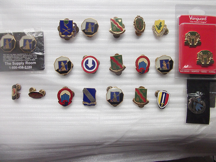 US ARMY原品 军种部门识别章合集 金属徽章胸章帽徽