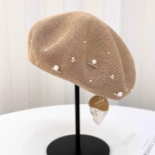 八角帽子女 百搭画家帽2025年优雅薄款 日本和纸贝雷帽女士夏季 时尚