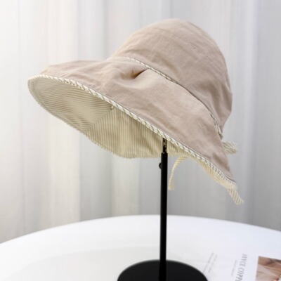 双面佩戴防晒帽户外出游