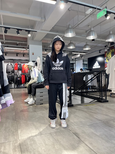Adidas直筒宽松便宜运动裤男女