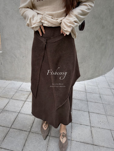 Fishcosy 自然卷边针织裙 两件套可拆开搭配 可整套叠穿 超舒服