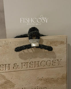 手工羊毛缠绕复古毛绒发抓抓夹 2025韩国冬新品