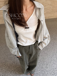 素色条纹 韩国短版 型巨好 拉长比例版 单穿叠穿好看 型衬衫