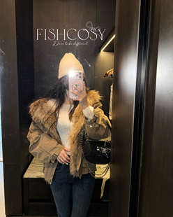 派克服羽绒服 复古貉子毛鹅绒工装 2025冬季 新品 fish 超绝版 型