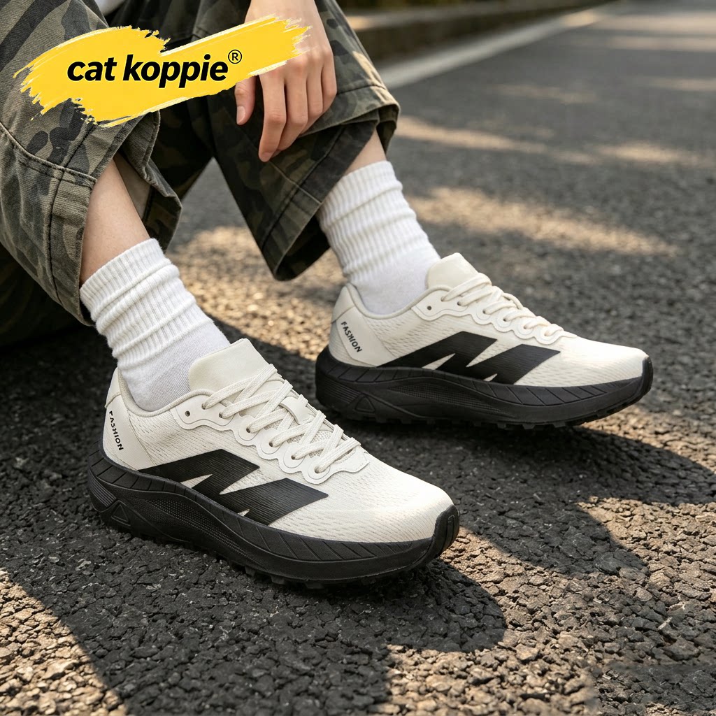Cat Koppie男鞋秋季网面透气软底防滑耐磨休闲运动跑步轻便网鞋