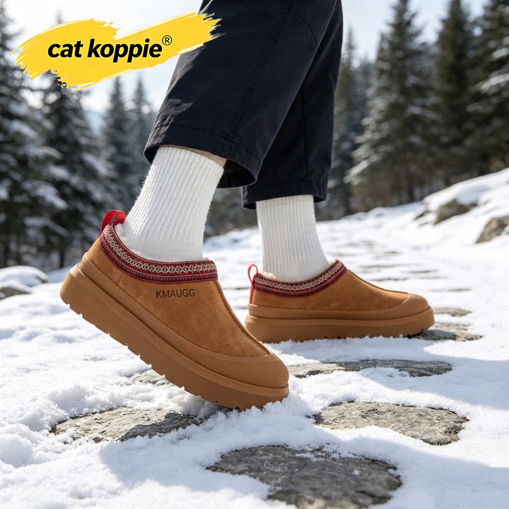 Cat Koppie2026冬季新款低帮雪地靴男女加绒加厚保暖户外休闲棉鞋
