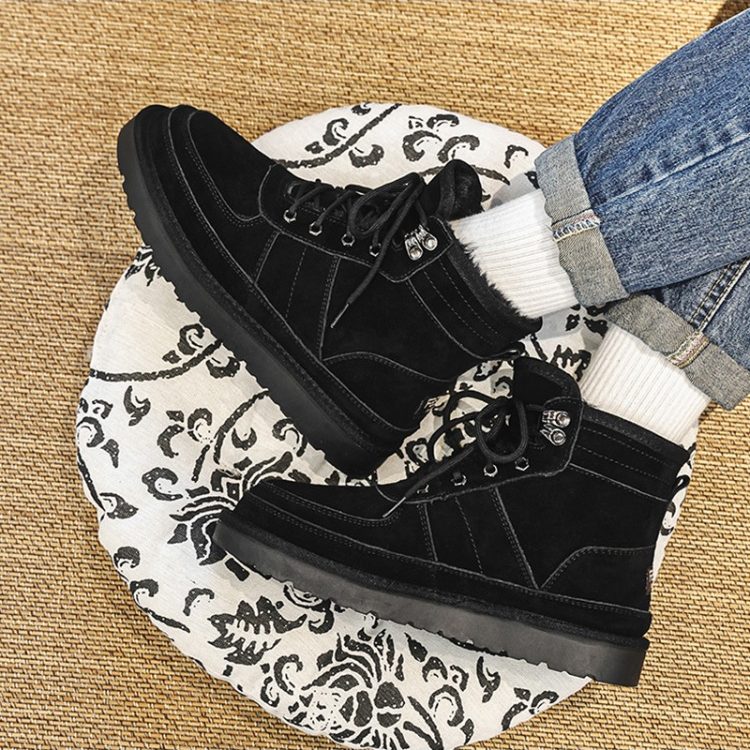 【香港&轻奢】&lsquo雪地靴男士冬季加绒加厚保暖防水防滑