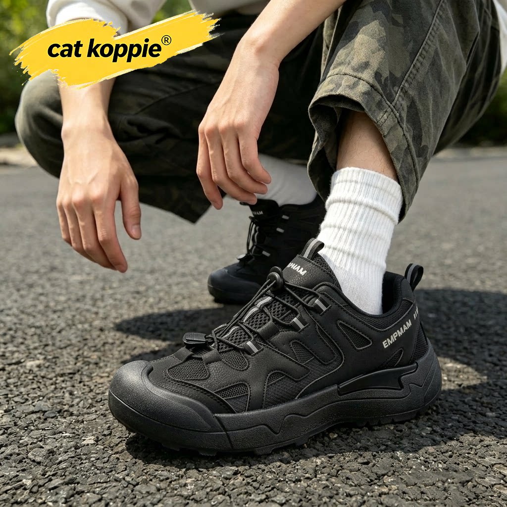 Cat Koppie男鞋秋季户外登山鞋耐磨男运动跑步减震休闲厚底旅游鞋
