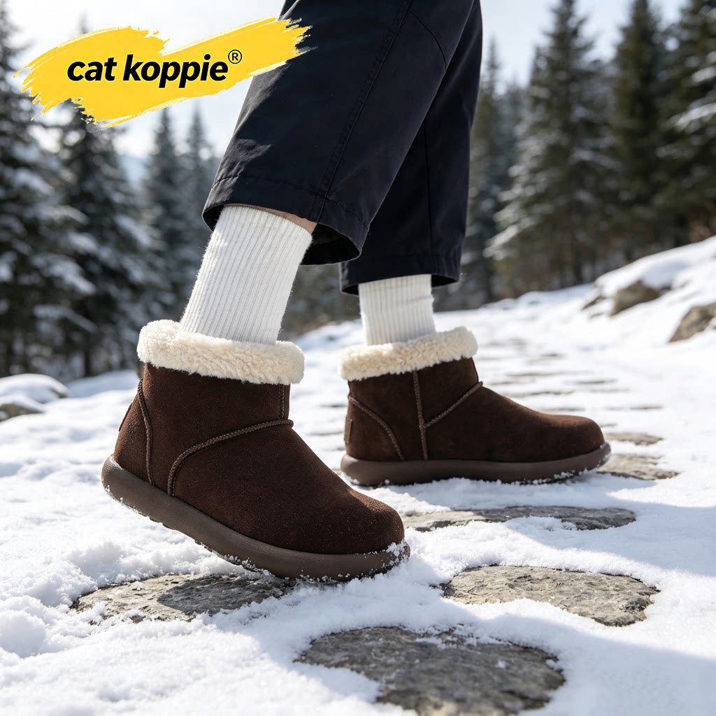 Cat Koppie冬季加绒保暖雪地靴男女款东北高帮靴子防寒加厚大棉鞋