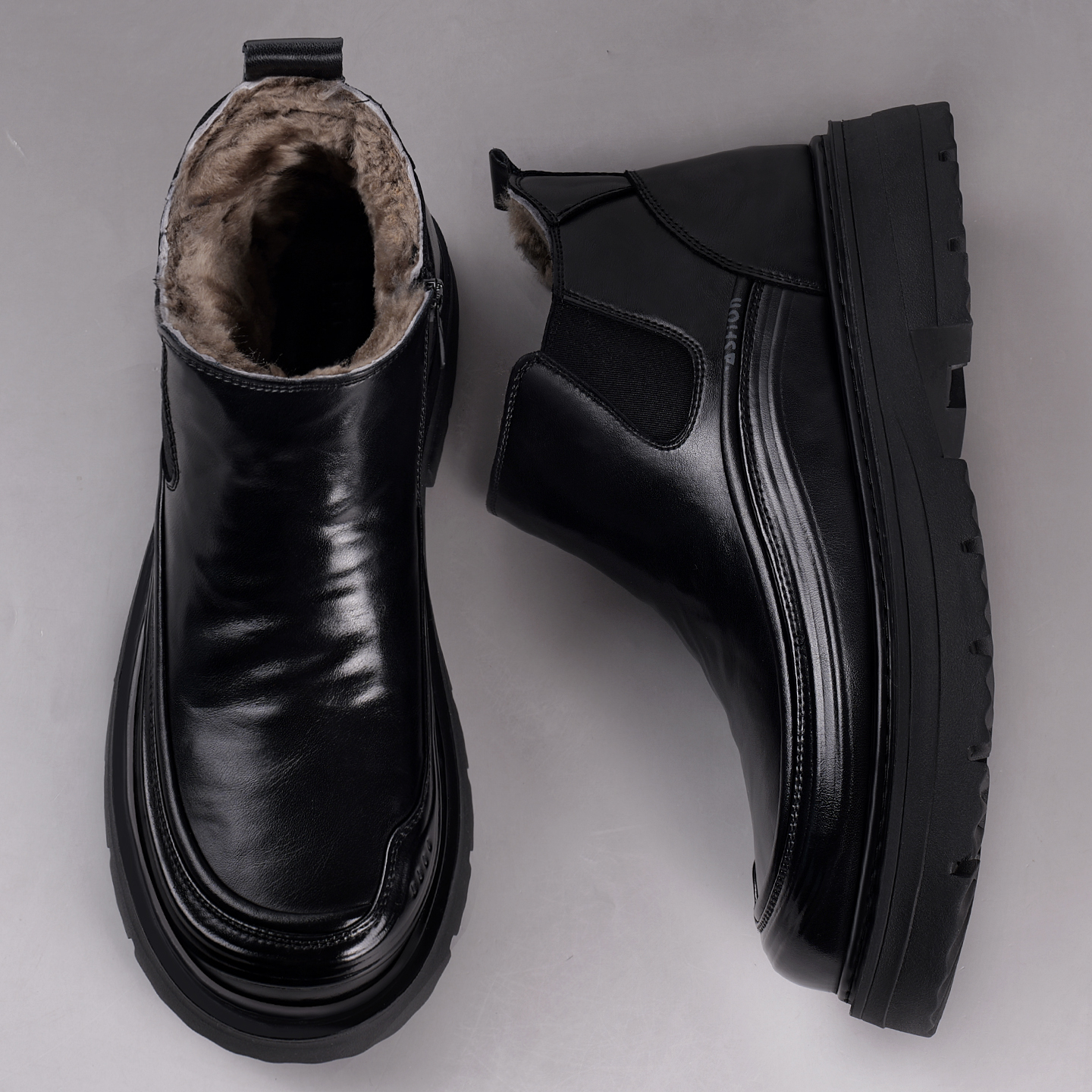 【香港&轻奢】雪地靴男款皮毛一体加厚绒冬季防滑御寒保暖男士潮