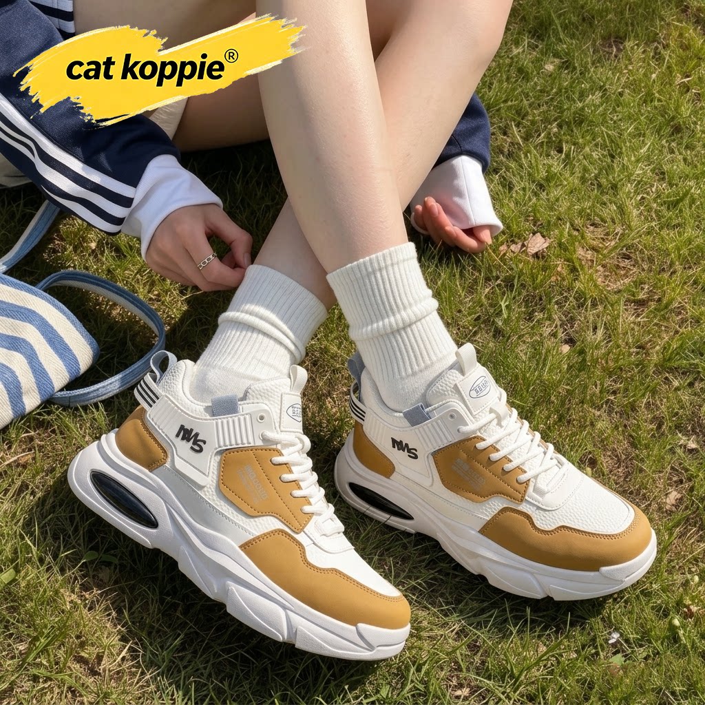 Cat Koppie鞋子男鞋2026新款秋季男士休闲鞋厚底减震防臭运动鞋