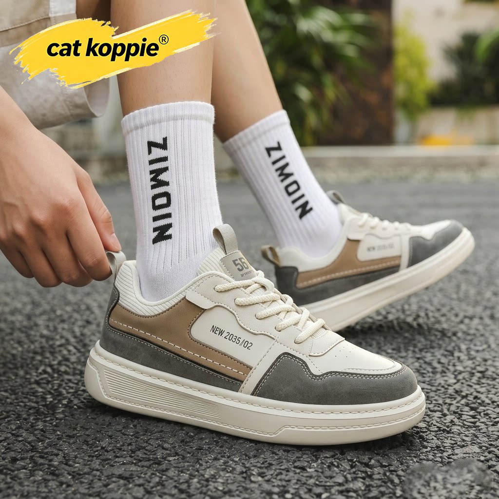 Cat Koppie男鞋2026新款秋季韩版百搭休闲板鞋轻便软底运动潮鞋