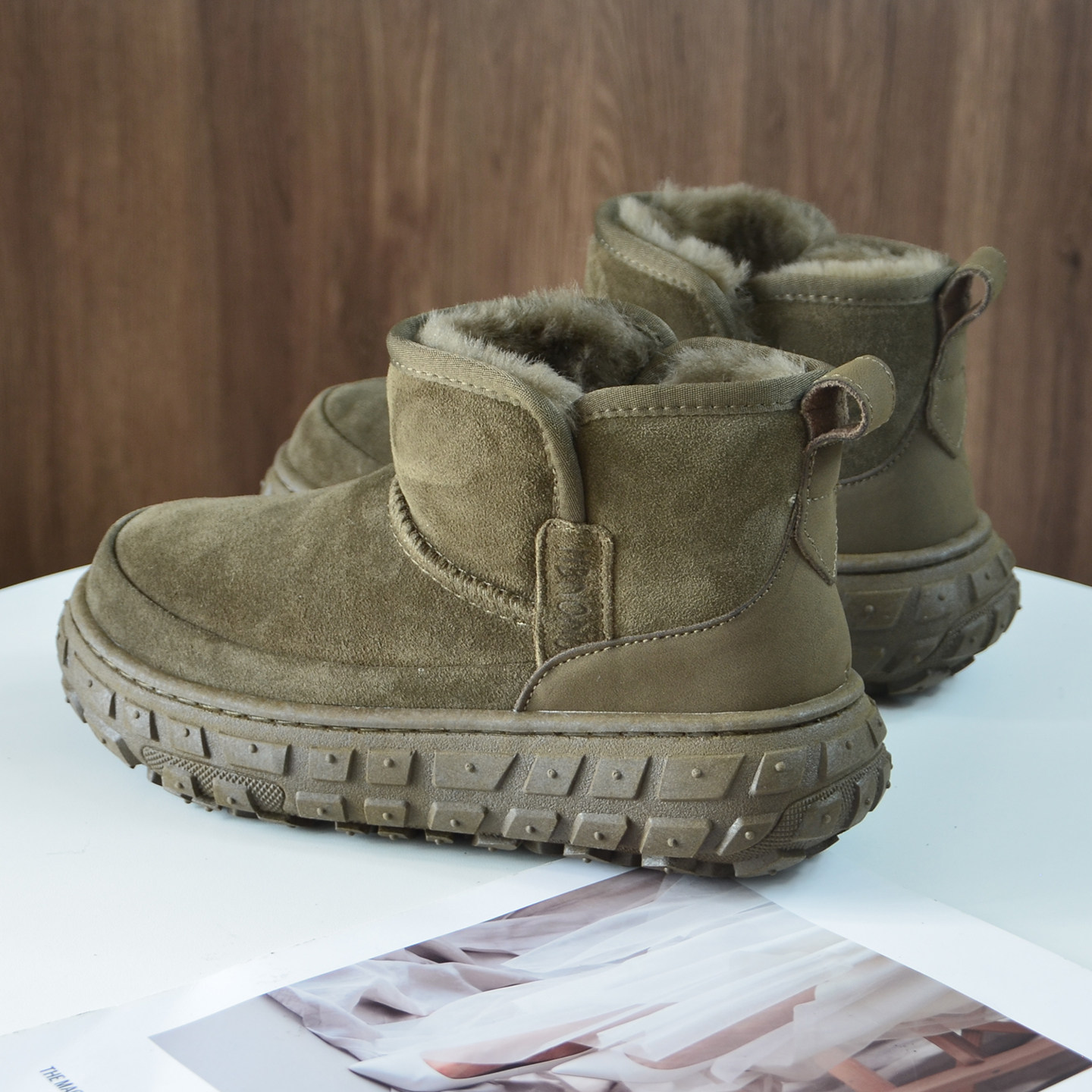 【香港&轻奢】厚底防滑雪地靴男冬季羊皮毛一体2025新款外穿加绒