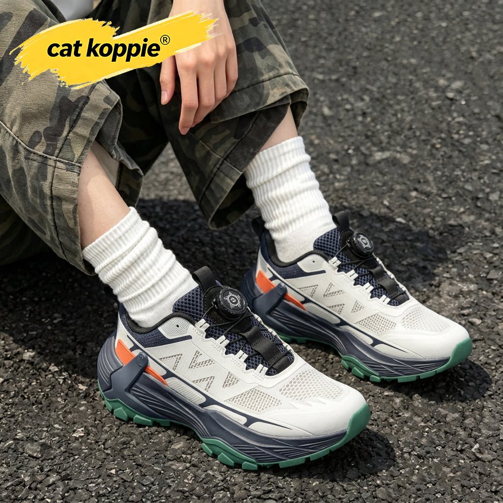 Cat Koppie男鞋秋季透气网面越野跑鞋防滑耐磨户外徒步登山运动鞋