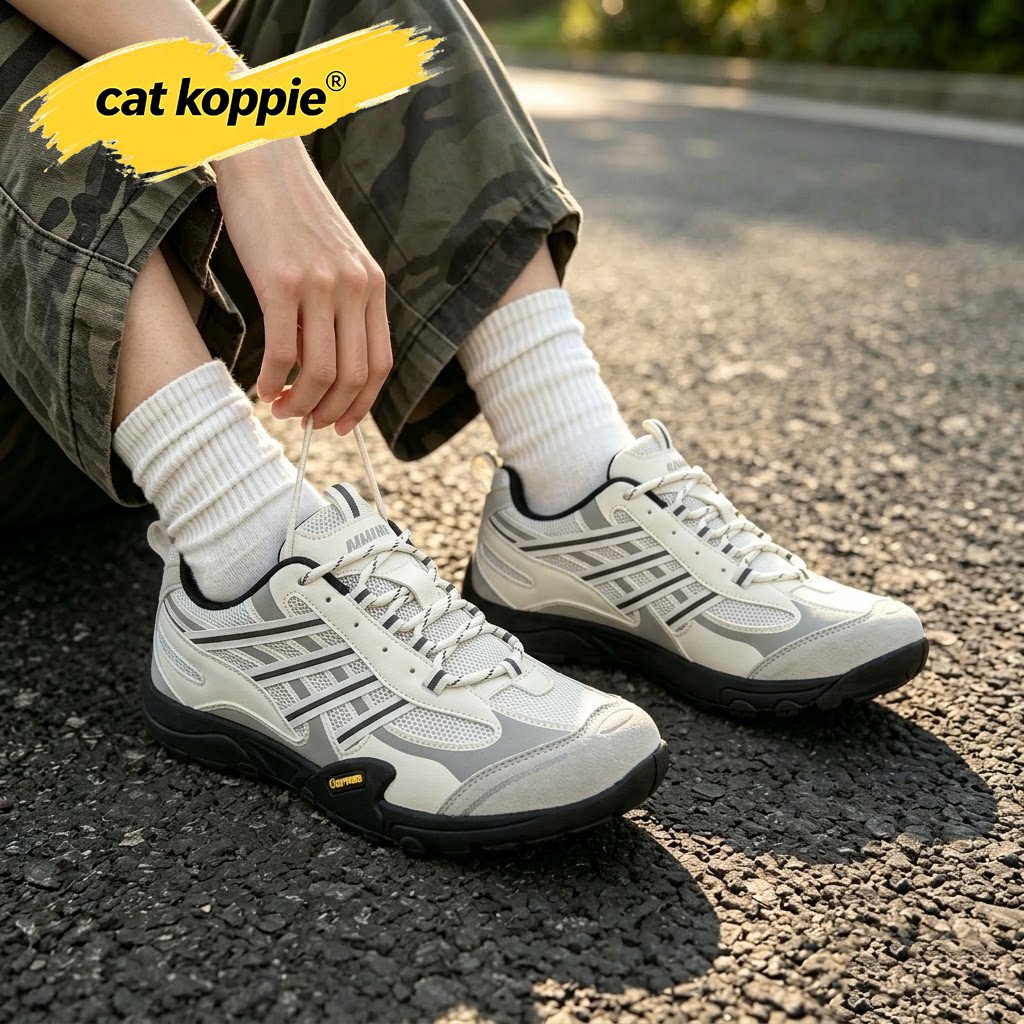 Cat Koppie男鞋秋季透气防滑运动休闲鞋户外情侣耐磨登山鞋子