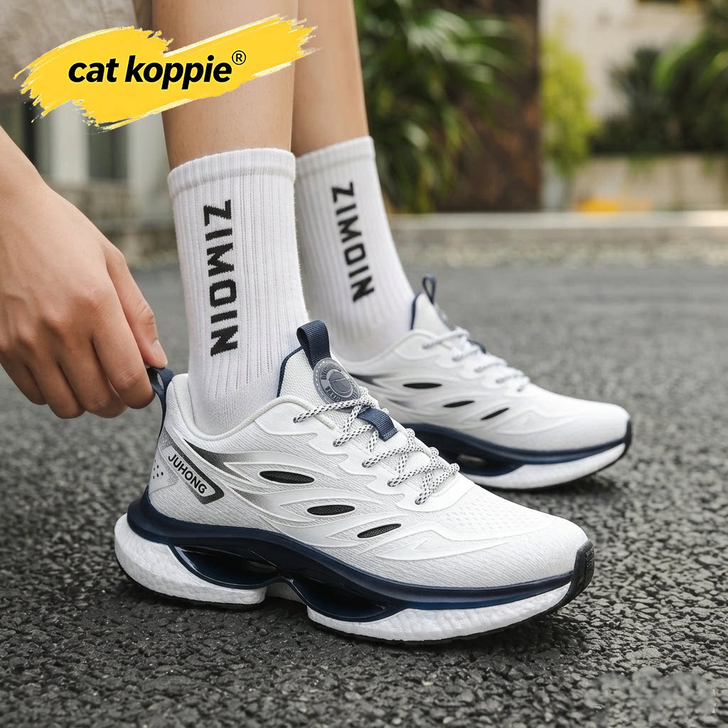 Cat Koppie男鞋秋季运动鞋软底轻便跑步鞋网面透气防滑耐磨休闲鞋