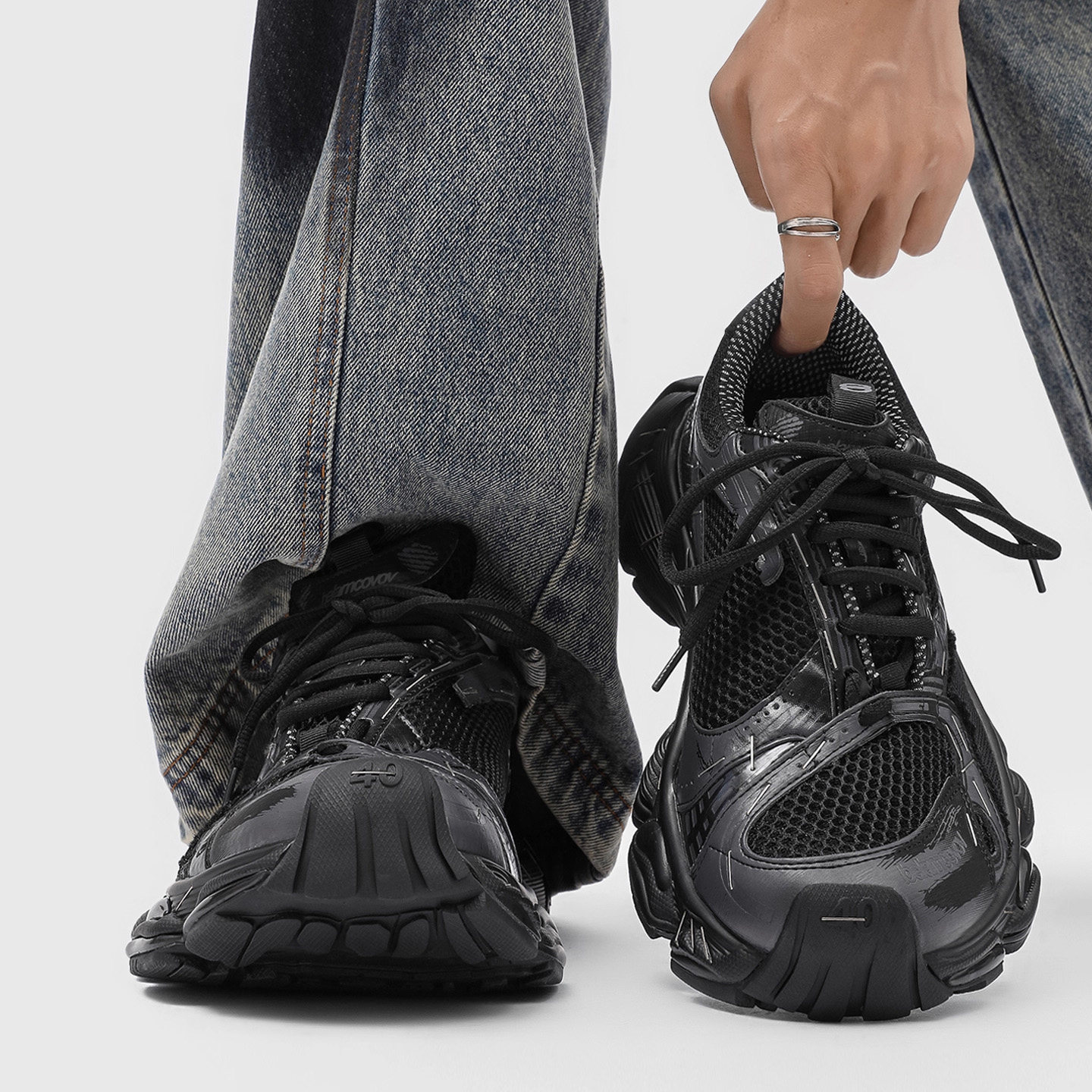 【香港&轻奢】老爹鞋男女同款夏季透气厚底增高复古做旧运动慢跑