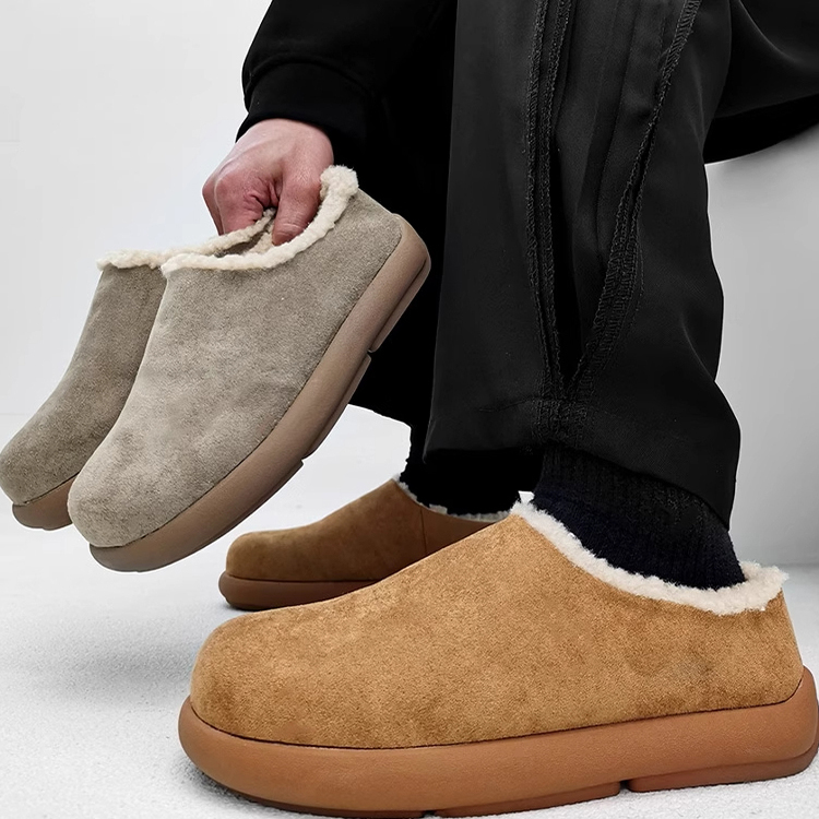 香港男情侣穆勒棉鞋半拖鞋雪地靴
