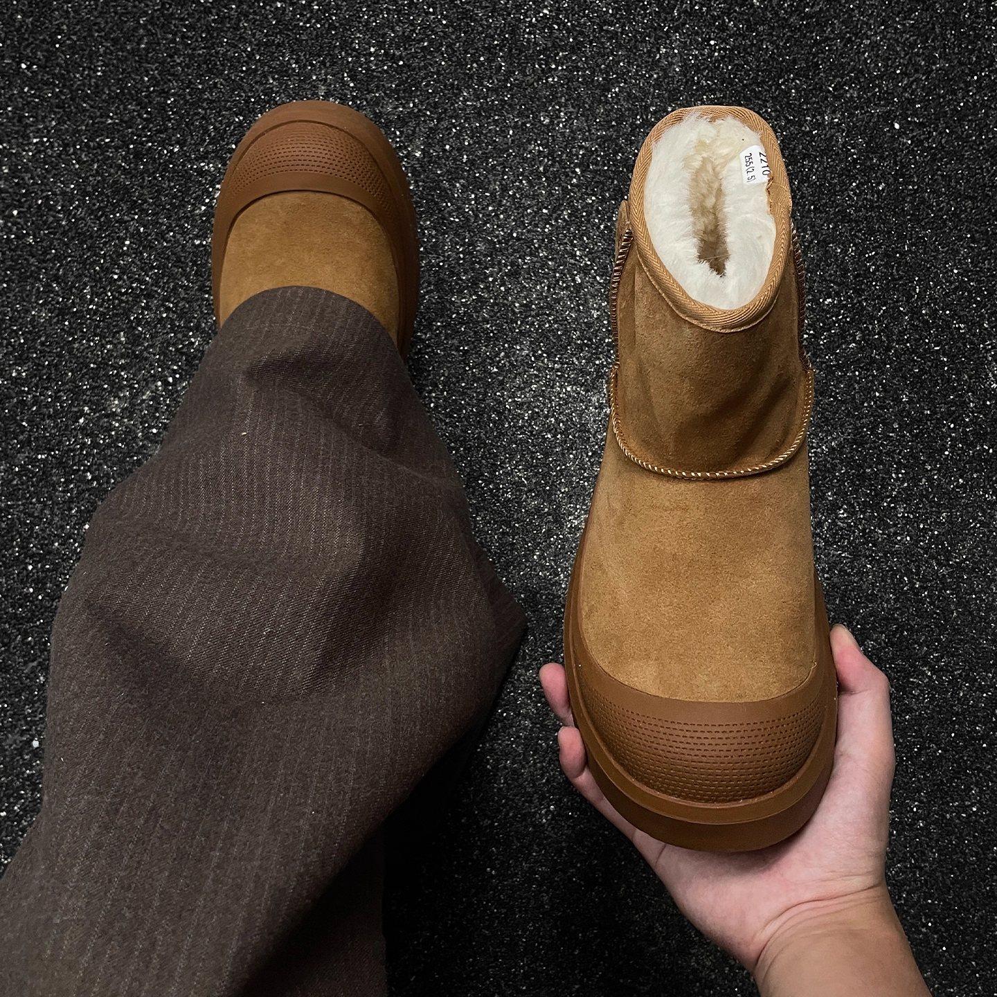 香港雪地靴男女一脚蹬冬季加绒零