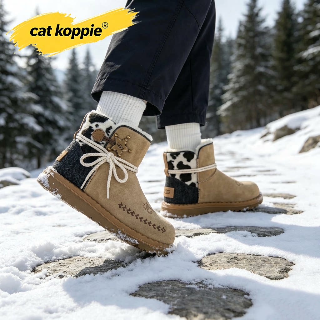 Cat Koppie胡迪联名款雪地靴男女鞋2026冬季爆款加绒加厚棉靴