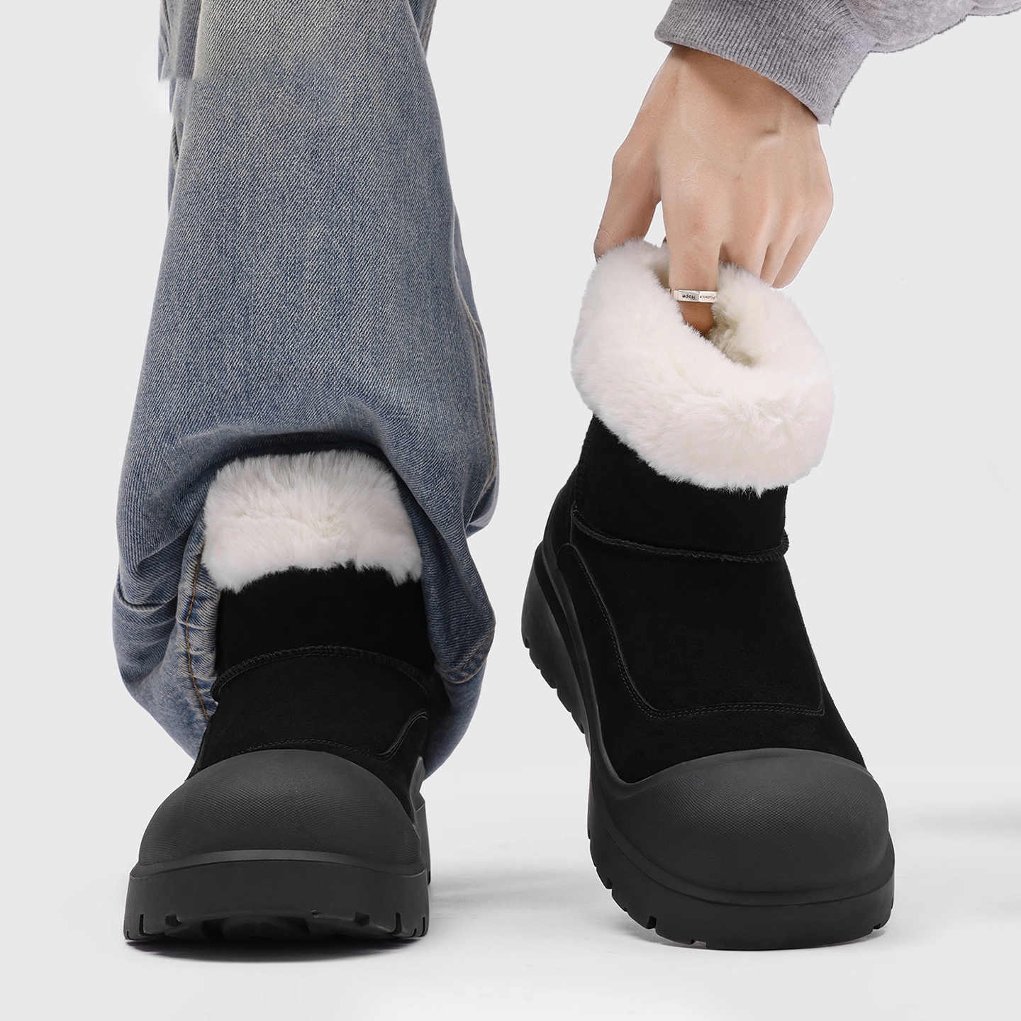 香港新款雪地靴冬季加绒加厚防寒