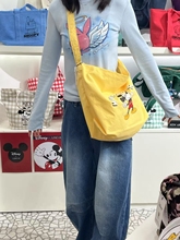 韩国东大门代购le.junev新款女包卡通图案布包百搭洋气ins韩版简