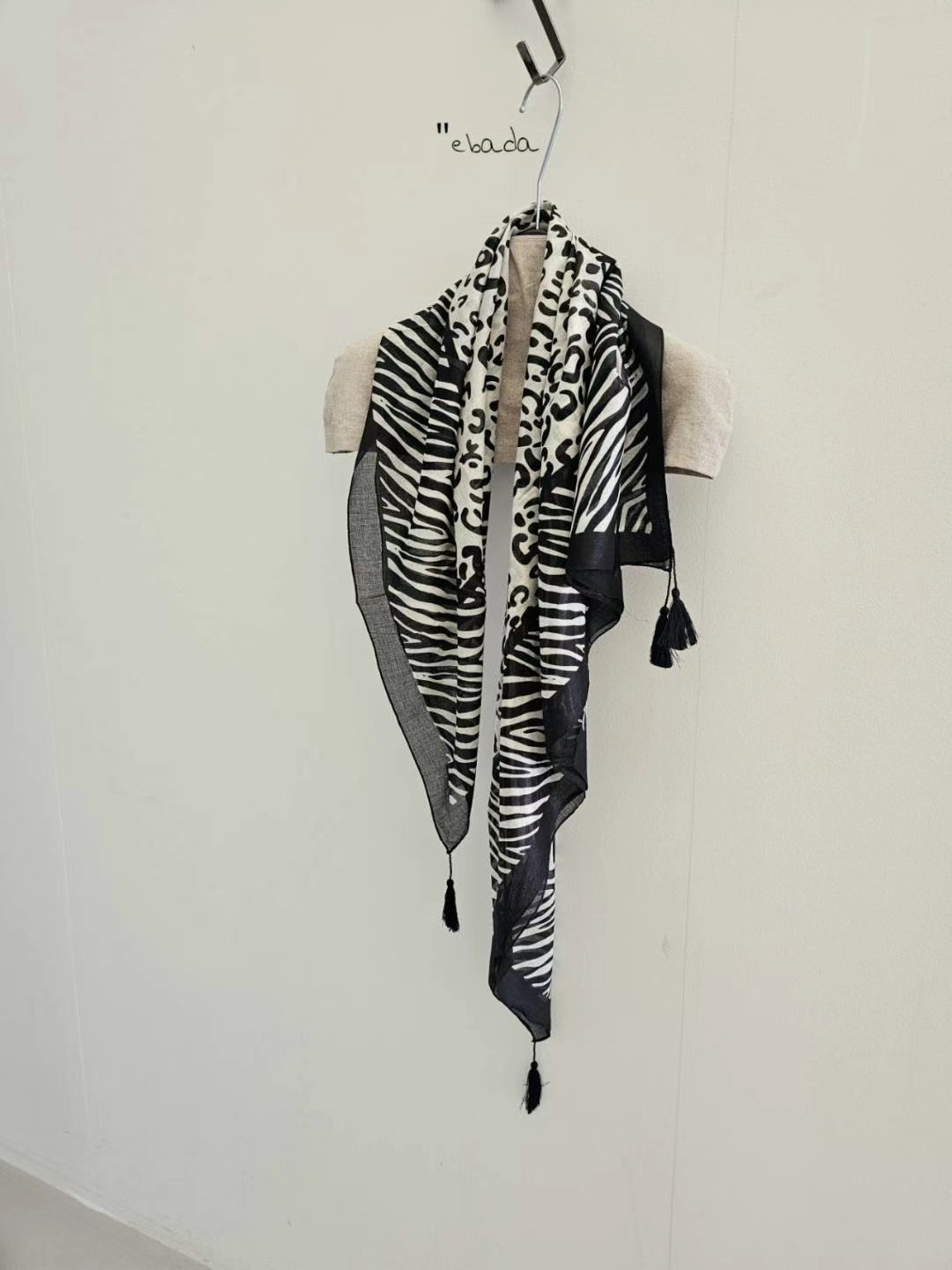 韩国东大门ebada新款春秋豹纹围巾女百搭洋气ins韩版大方巾