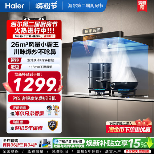 [新品]海尔抽油烟机燃气灶T11Pro
