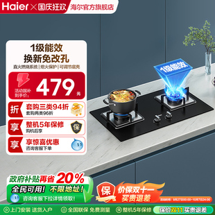 海爾燃氣灶煤氣灶雙灶家用灶臺猛火灶爐灶天然氣灶液化氣灶Q2BE1