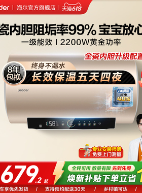 海尔出品统帅电热水器租房家用一级能效以旧换新50升镁棒免换LD5S
