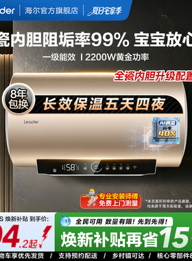 海尔出品统帅电热水器租房洗澡家用一级能效以旧换新LD5S官方正品
