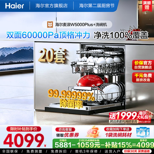 海尔麦浪20套洗碗机W5000Plus+