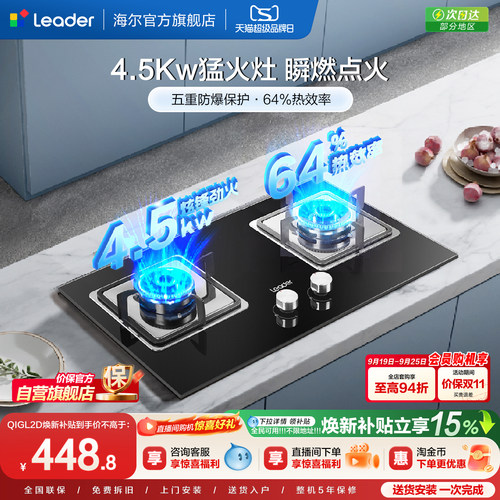 海尔统帅4.5Kw大火力灶